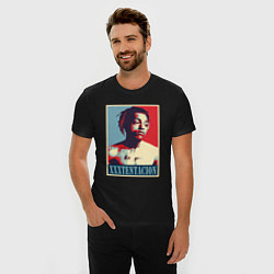 Футболка slim-fit XXXtentacion rap, цвет: черный — фото 2