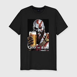Футболка slim-fit Kratos - god of bar, цвет: черный