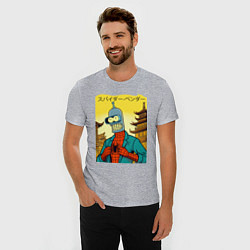 Футболка slim-fit Spider Bender -Japanese style, цвет: меланж — фото 2