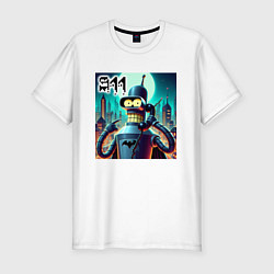 Футболка slim-fit Бендермен оператор службы спасения, цвет: белый