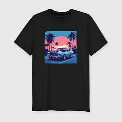 Футболка slim-fit California car, цвет: черный