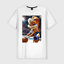 Футболка slim-fit Передача мяча Лоле Банни, цвет: белый