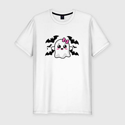 Мужская slim-футболка Готическое очарование - приведение