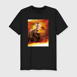 Футболка slim-fit Die hard, цвет: черный