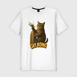 Футболка slim-fit Cat Cong, цвет: белый