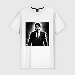 Футболка slim-fit Киану, цвет: белый
