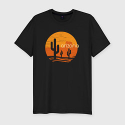 Футболка slim-fit Аризона, цвет: черный