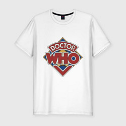 Футболка slim-fit Doctor Who, цвет: белый