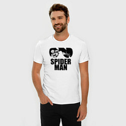 Футболка slim-fit Spider man, цвет: белый — фото 2
