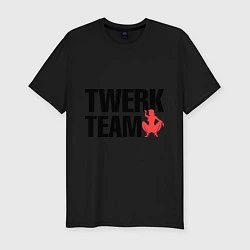 Мужская slim-футболка Twerk team