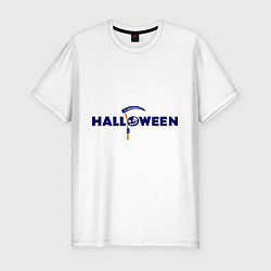 Мужская slim-футболка Halloween (Хэллоуин)