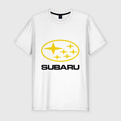 Футболка slim-fit Subaru Logo, цвет: белый