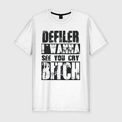 Футболка slim-fit Defiler, цвет: белый