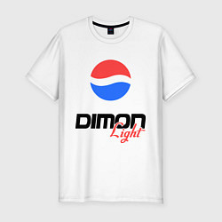 Мужская slim-футболка Дима Лайт