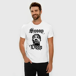 Футболка slim-fit Snoop Dogg Face, цвет: белый — фото 2