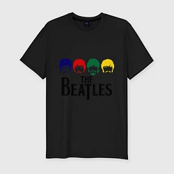 Мужская slim-футболка The Beatles Heads