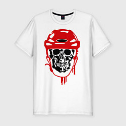 Мужская slim-футболка Мертвый хоккеист