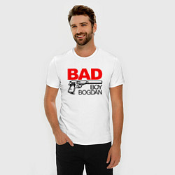 Футболка slim-fit Bad boy Bogdan, цвет: белый — фото 2