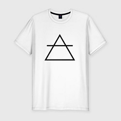 Футболка slim-fit Triangle Air, цвет: белый