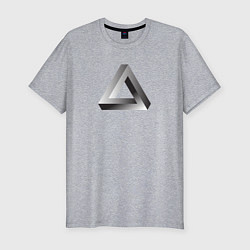 Мужская slim-футболка Треугольник Пенроуза