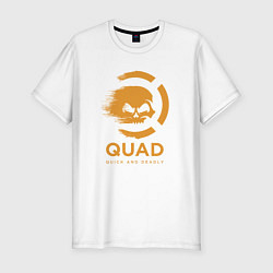 Мужская slim-футболка QuaD: Quick and Deadly