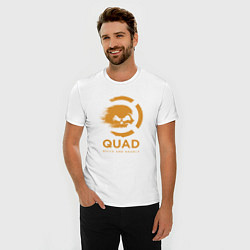 Футболка slim-fit QuaD: Quick and Deadly, цвет: белый — фото 2