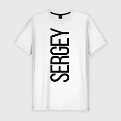Мужская slim-футболка Сергей