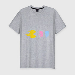 Футболка slim-fit Pac-Man: Fast Eat, цвет: меланж