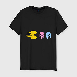 Футболка slim-fit Pac-Man: Fast Eat, цвет: черный