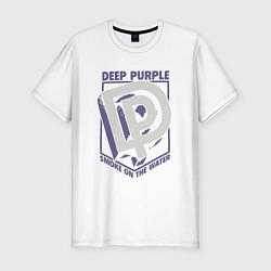 Футболка slim-fit Deep Purple: Smoke on the water, цвет: белый