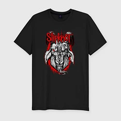 Мужская slim-футболка Slipknot Goat