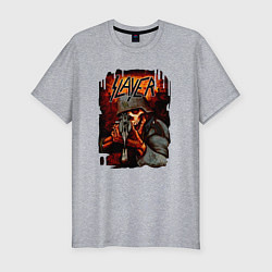 Футболка slim-fit Slayer Zombie, цвет: меланж