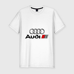 Мужская slim-футболка Audi