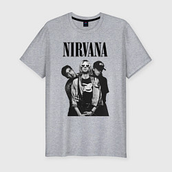 Футболка slim-fit Nirvana Group, цвет: меланж