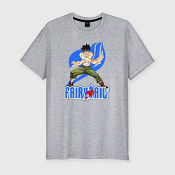 Футболка slim-fit FairyTail Gray, цвет: меланж