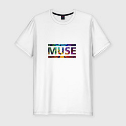 Футболка slim-fit Muse Colour, цвет: белый