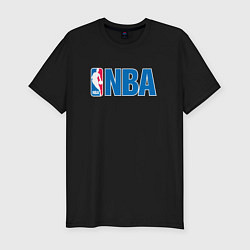 Футболка slim-fit NBA, цвет: черный