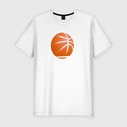 Мужская slim-футболка Баскетбол