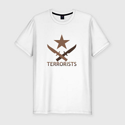 Футболка slim-fit Terrorists CS:GO, цвет: белый