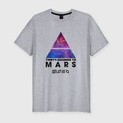 Футболка slim-fit 30 STM: cosmos, цвет: меланж