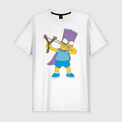 Мужская slim-футболка Бартмен