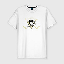 Футболка slim-fit Pittsburgh Penguins: Est.1967, цвет: белый