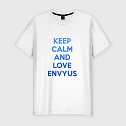 Мужская slim-футболка Keep Calm & Love Envyus