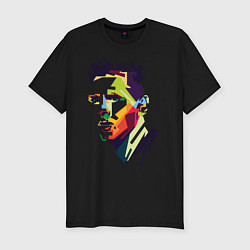 Футболка slim-fit Lionel Messi: fun-art, цвет: черный