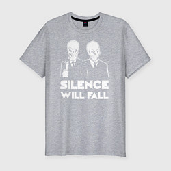 Мужская slim-футболка The Silence will fall