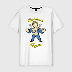 Футболка slim-fit Fallout: Golden gym, цвет: белый