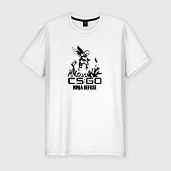 Мужская slim-футболка Cs:go - Ninja Defuse
