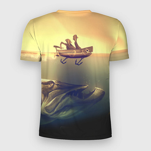 Мужская спорт-футболка День на рыбалке / 3D-принт – фото 2