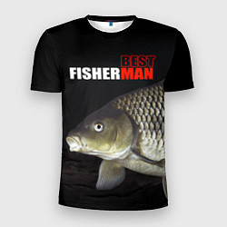 Мужская спорт-футболка The best fisherman
