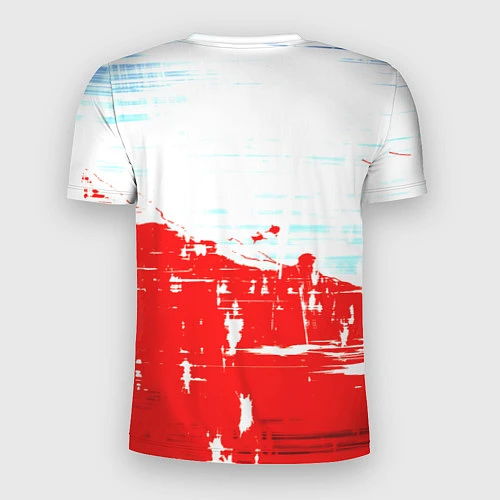 Мужская спорт-футболка Потертая краска / 3D-принт – фото 2